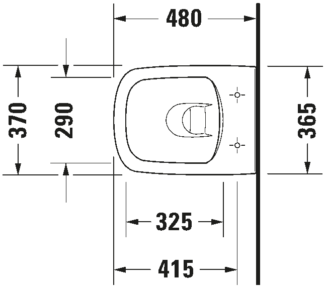 Wall-mounted toilet Compact, 257109