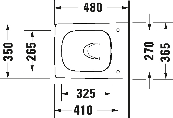 Wall-mounted toilet Viu Compact, 257309