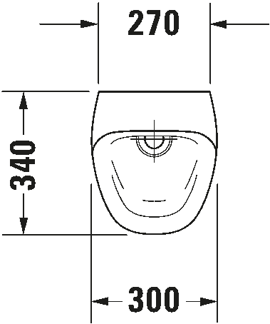 Waterless urinal Dry, 280830