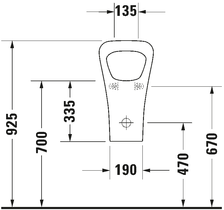 Waterless urinal Dry, 280830