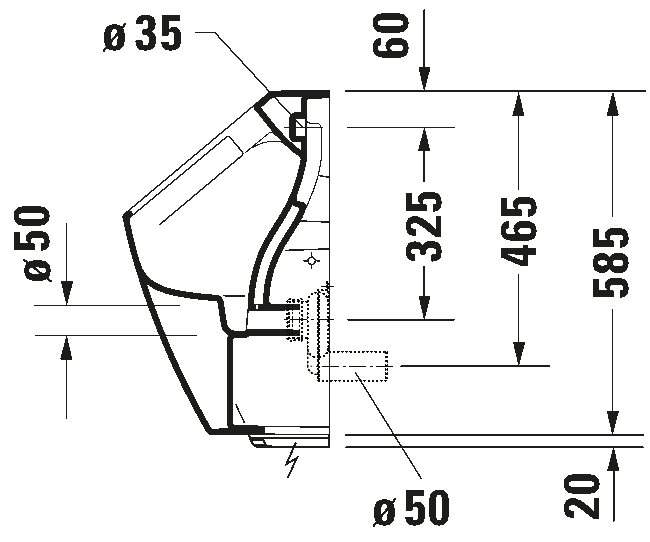 Electronic urinal, 280931