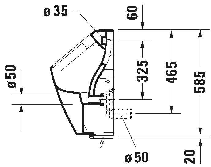 Electronic urinal, 280931