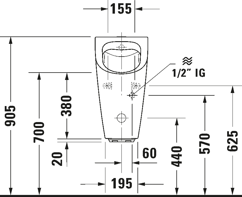 Electronic urinal, 280931