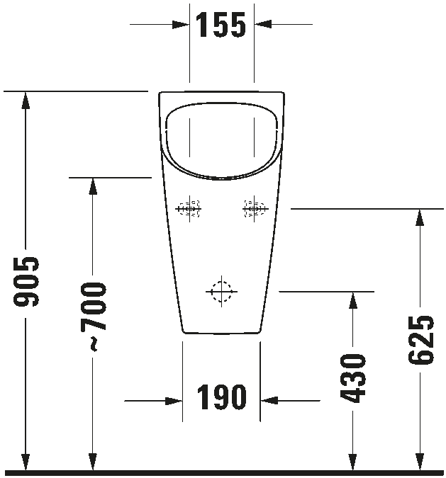 Waterless urinal Dry, 281430