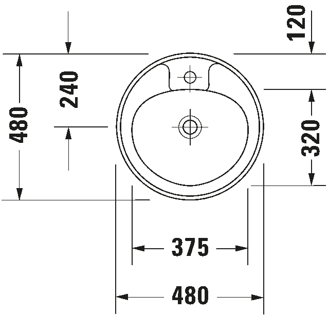 Built-in basin Manua, 522048