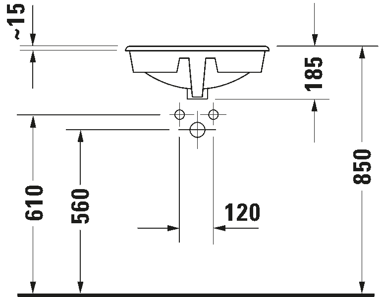 Built-in basin Manua, 522048