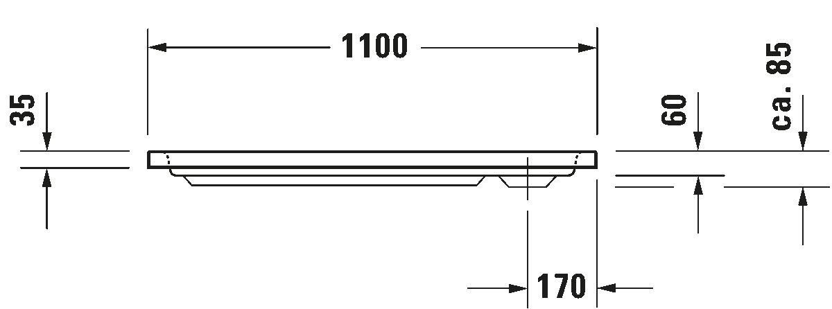 Shower tray, 720097