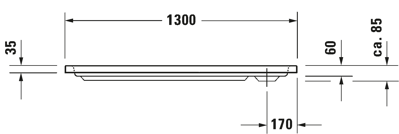 Shower tray, 720098