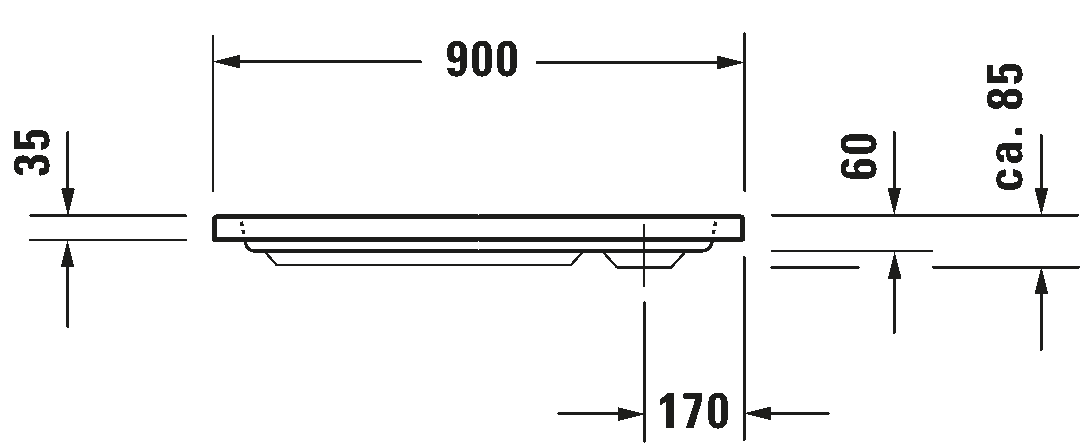 Shower tray, 720102