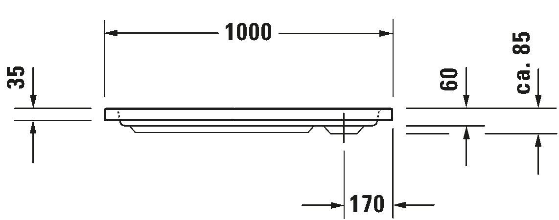 Shower tray, 720103