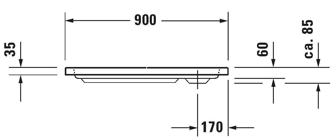 Shower tray, 720104