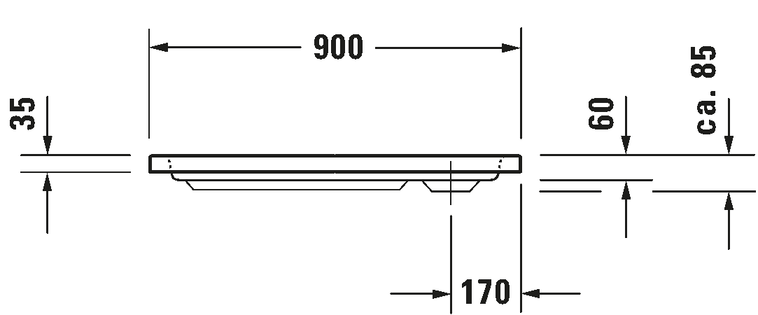 Shower tray, 720105