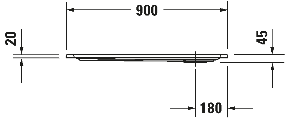 Shower tray, 720118