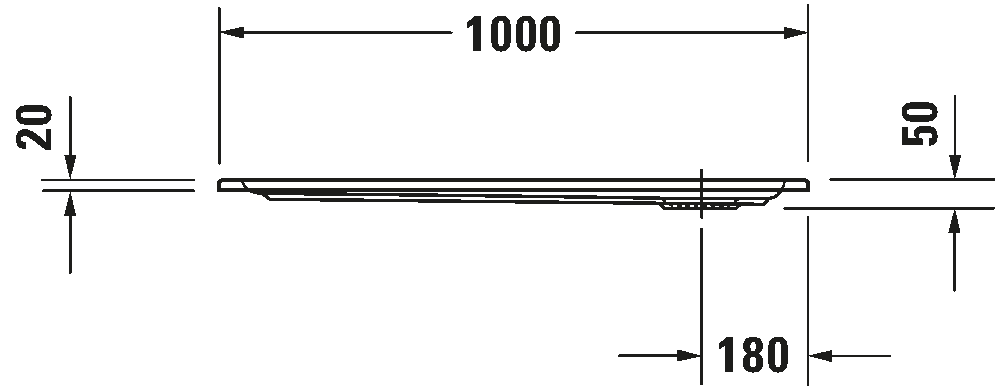 Shower tray, 720120