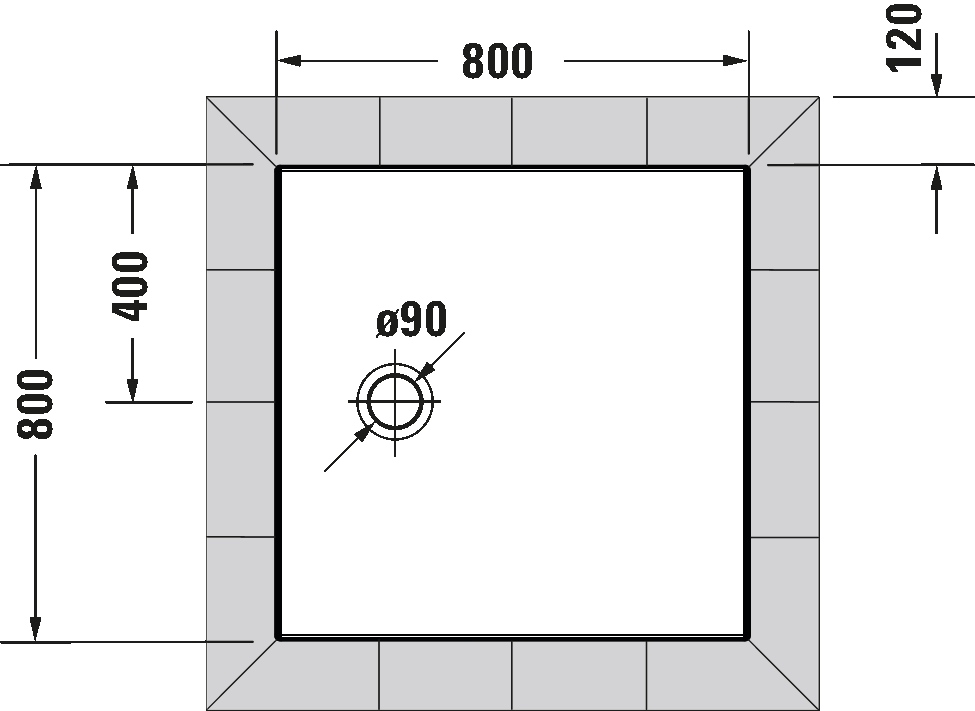 Shower tray, 720187