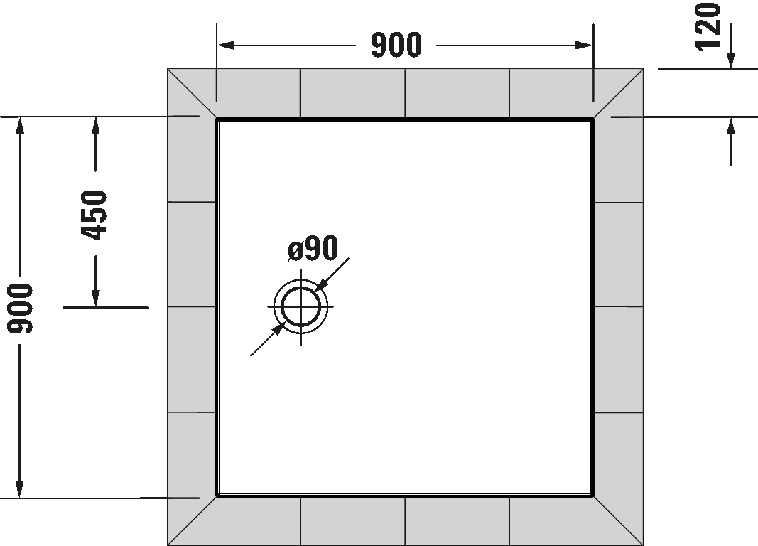 Shower tray, 720188