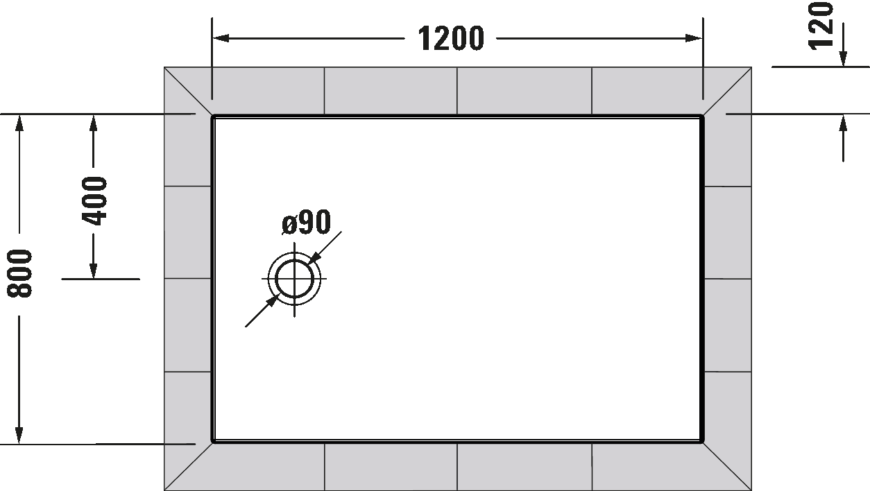 Shower tray, 720197