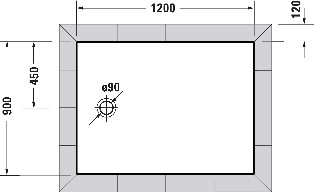 Shower tray, 720198