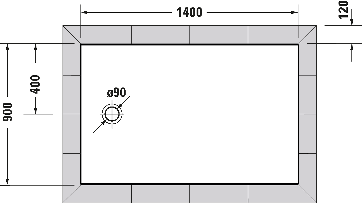 Shower tray, 720202