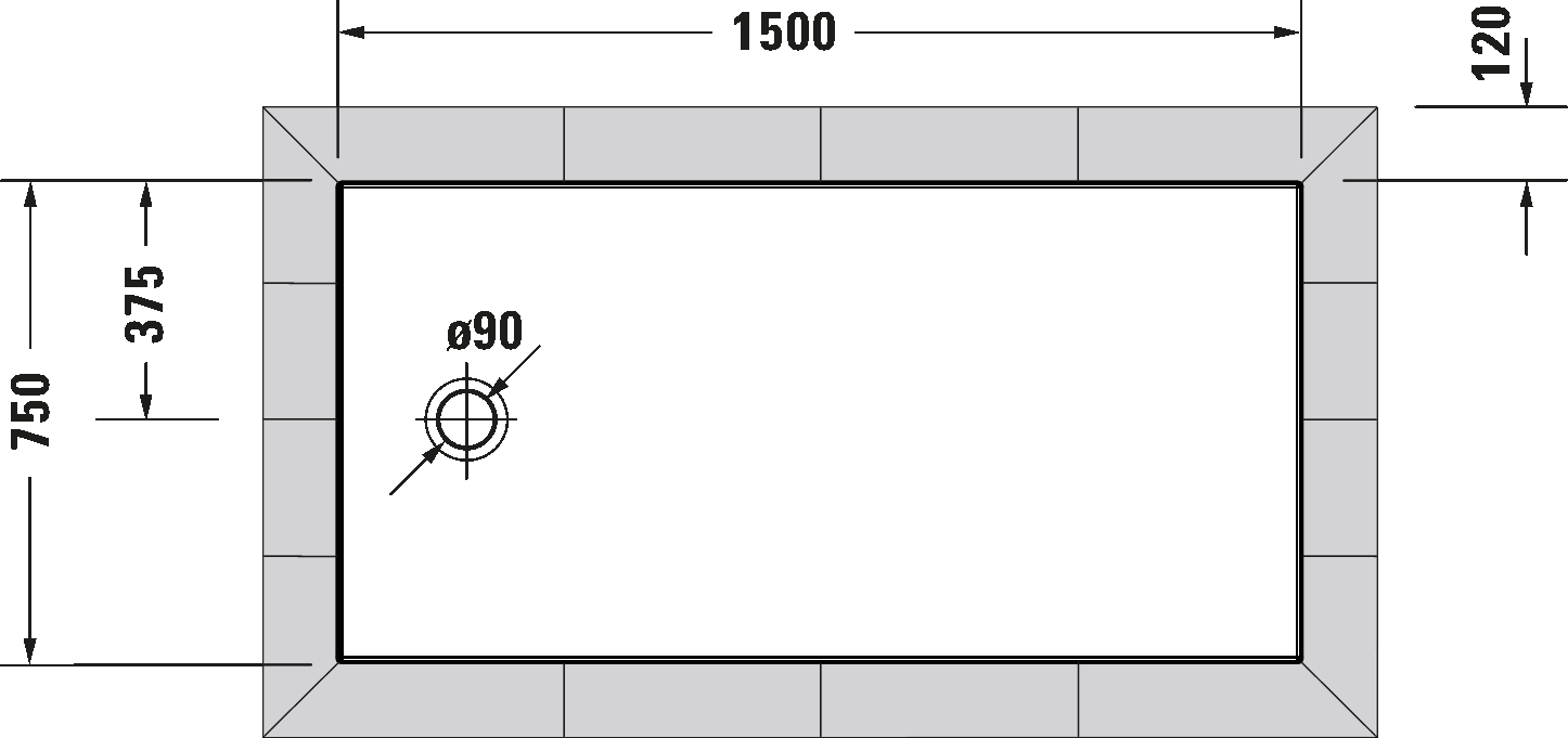 Shower tray, 720204