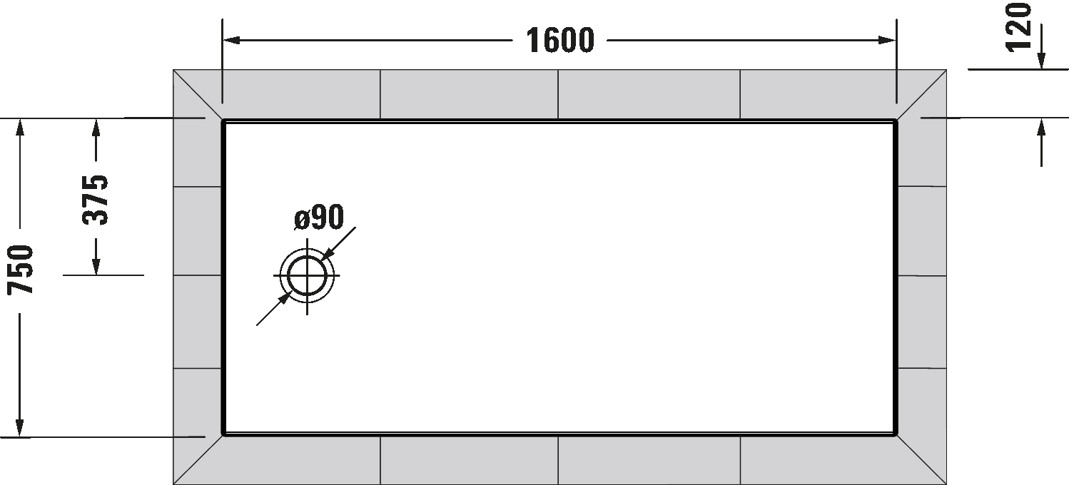 Shower tray, 720206