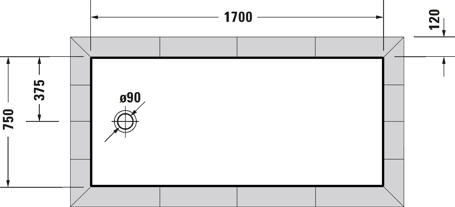 Shower tray, 720211