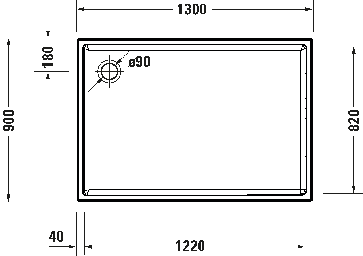 Shower tray, 720242