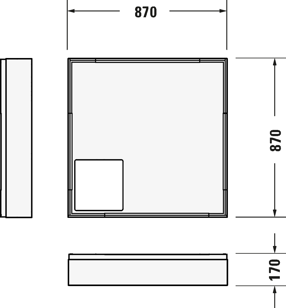 Shower tray, 720102