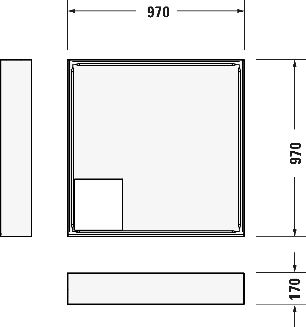 Shower tray, 720103