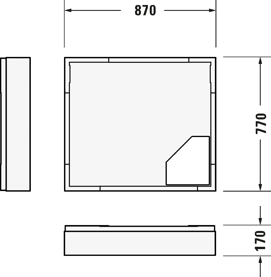 Shower tray, 720105