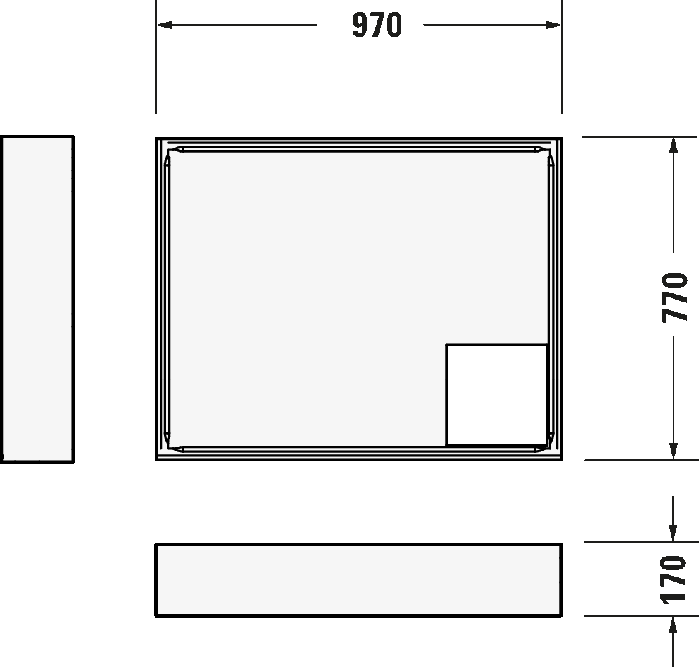 Shower tray, 720106