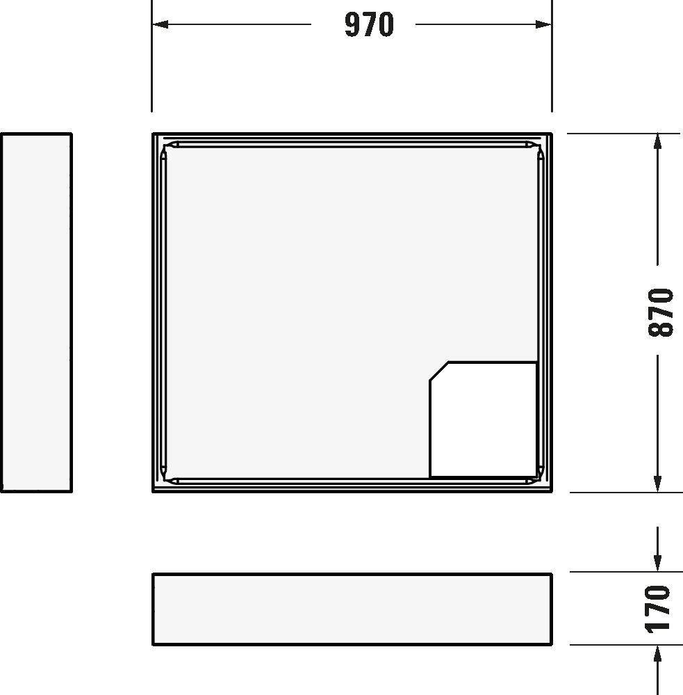 Shower tray, 720107