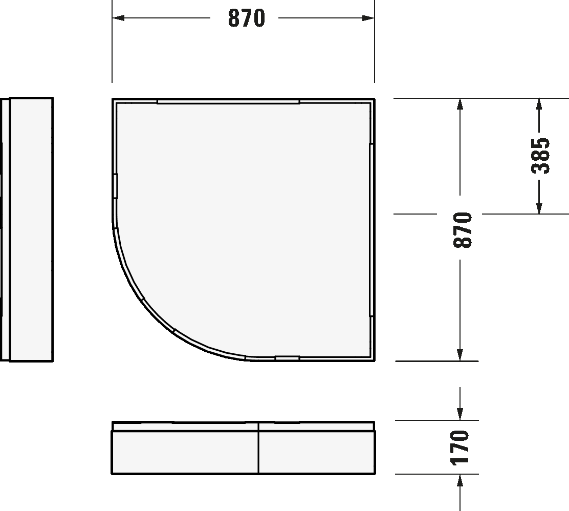 Shower tray, 720108