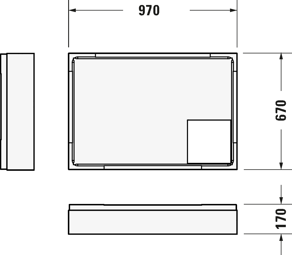 Shower tray, 720093