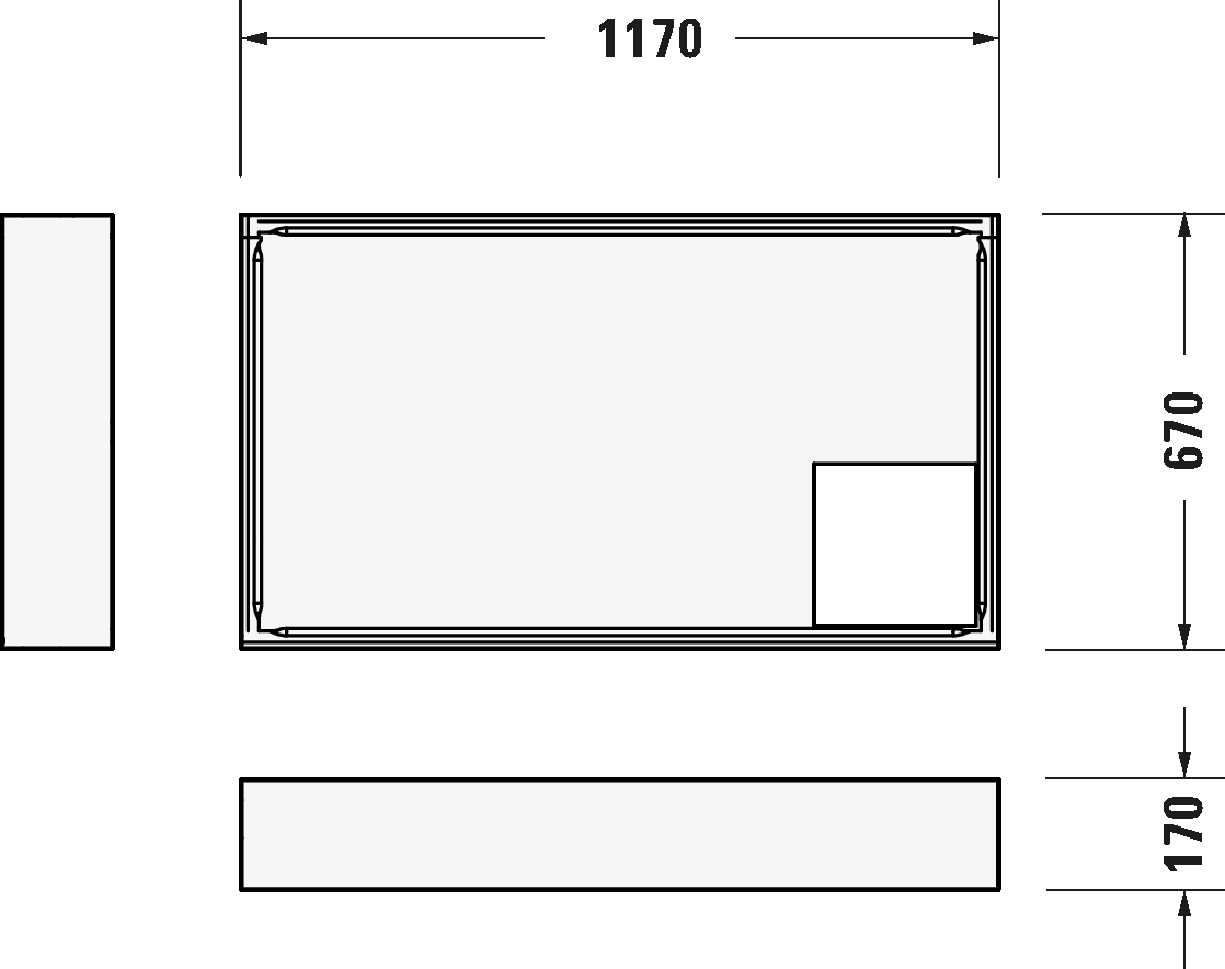 Shower tray, 720094