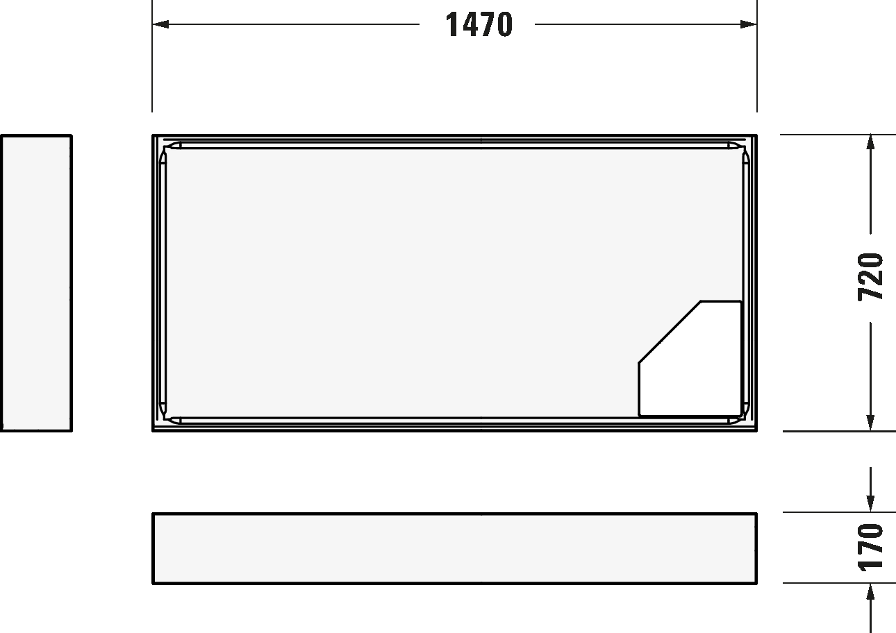 Shower tray, 720099