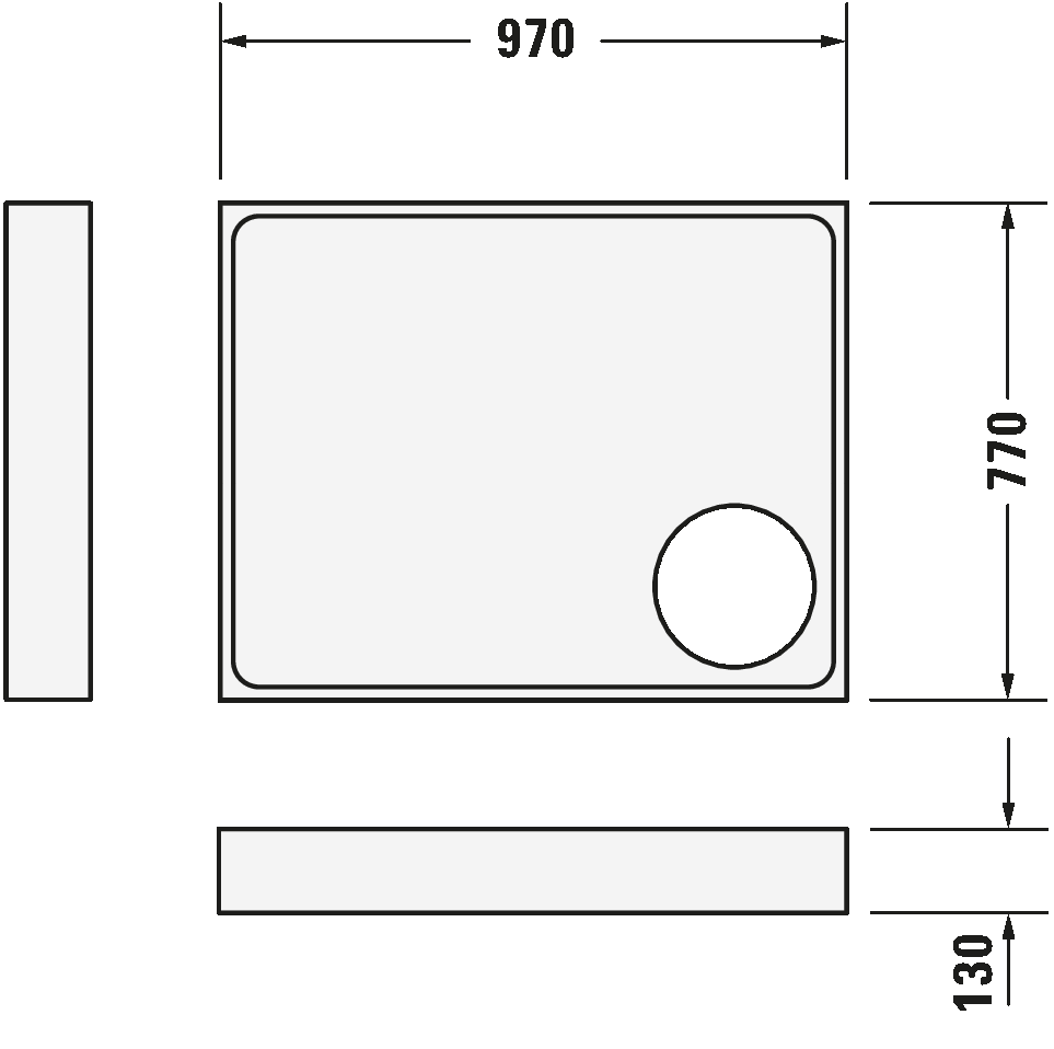 Shower tray, 720119