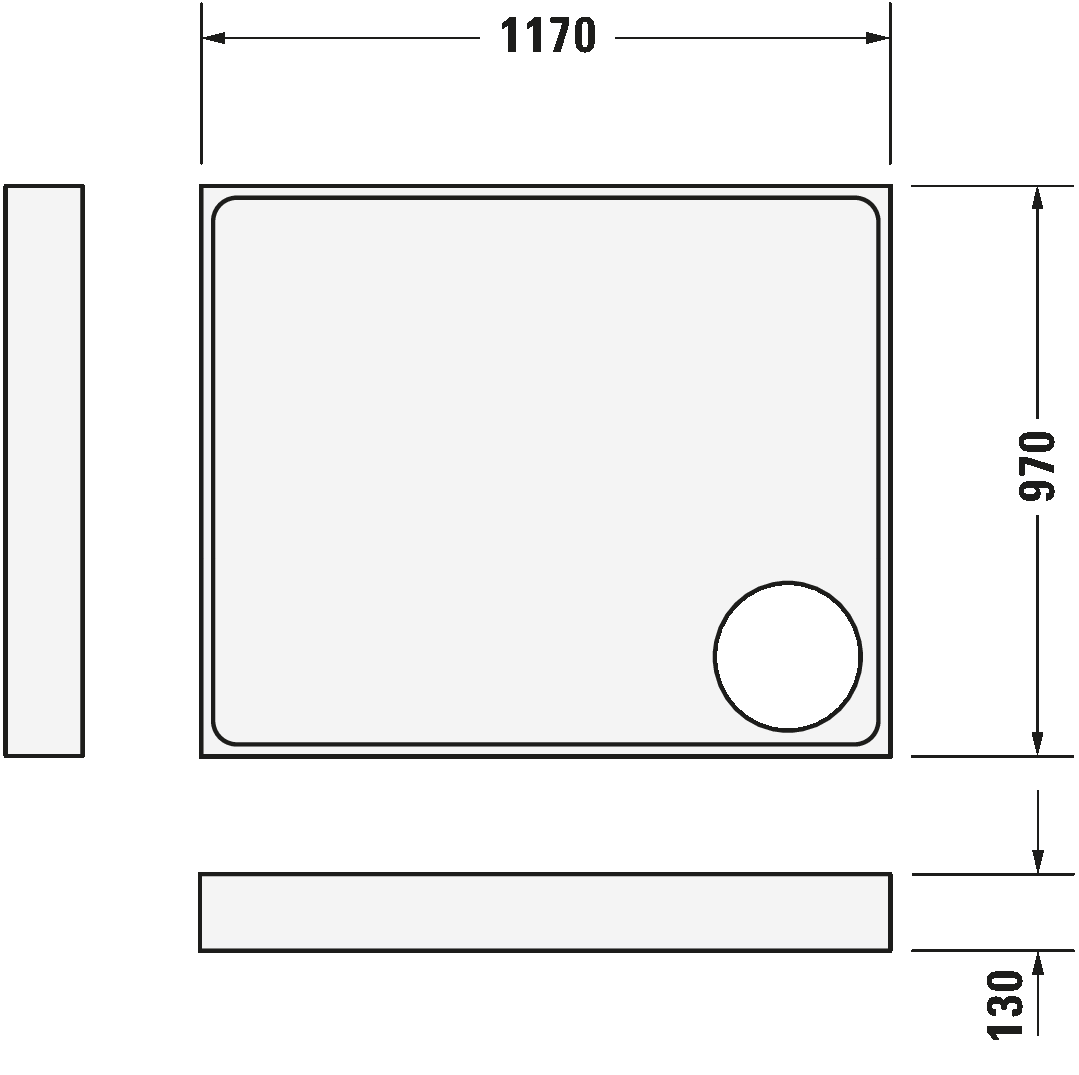 Shower tray, 720123