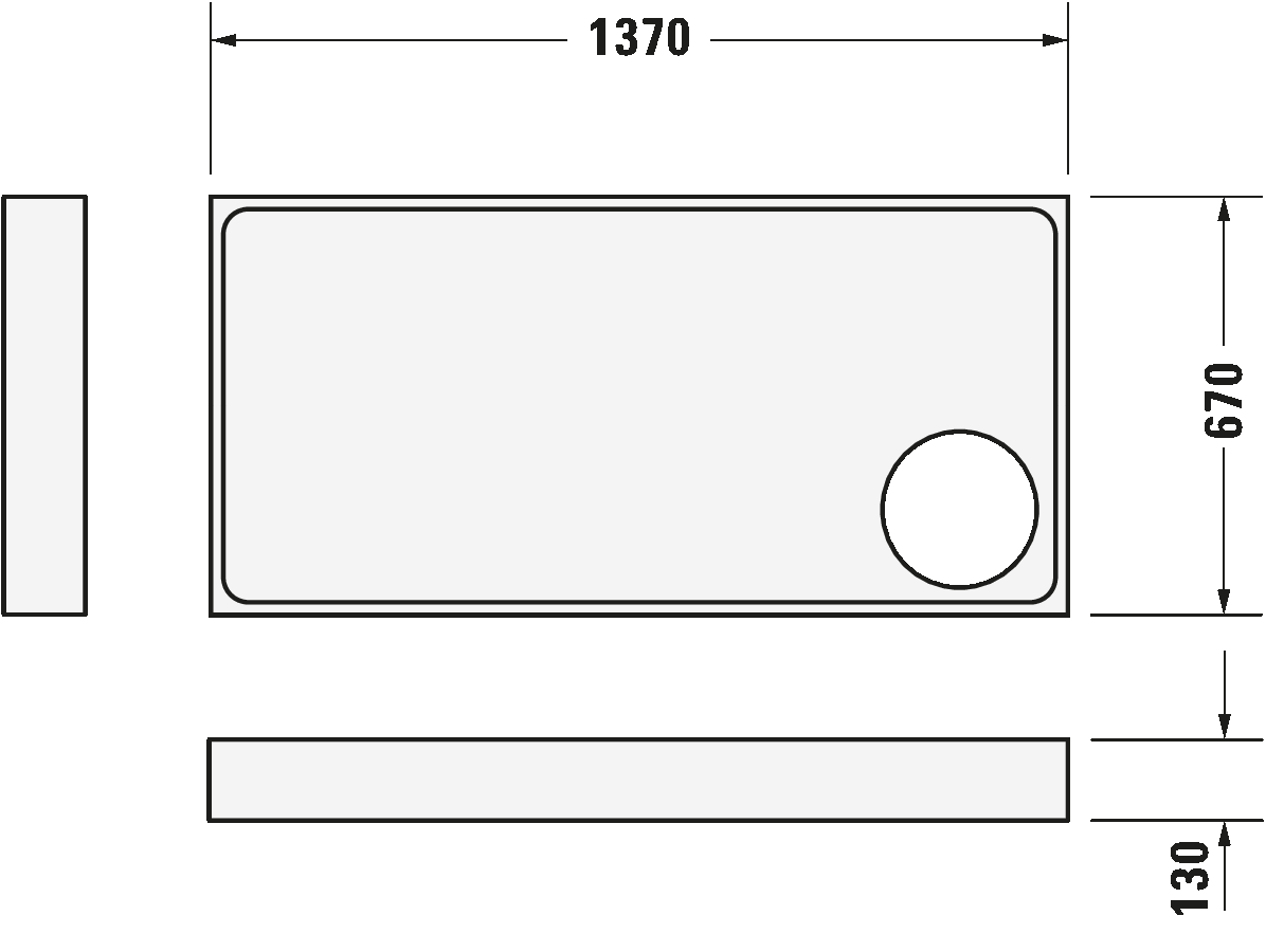 Shower tray, 720124