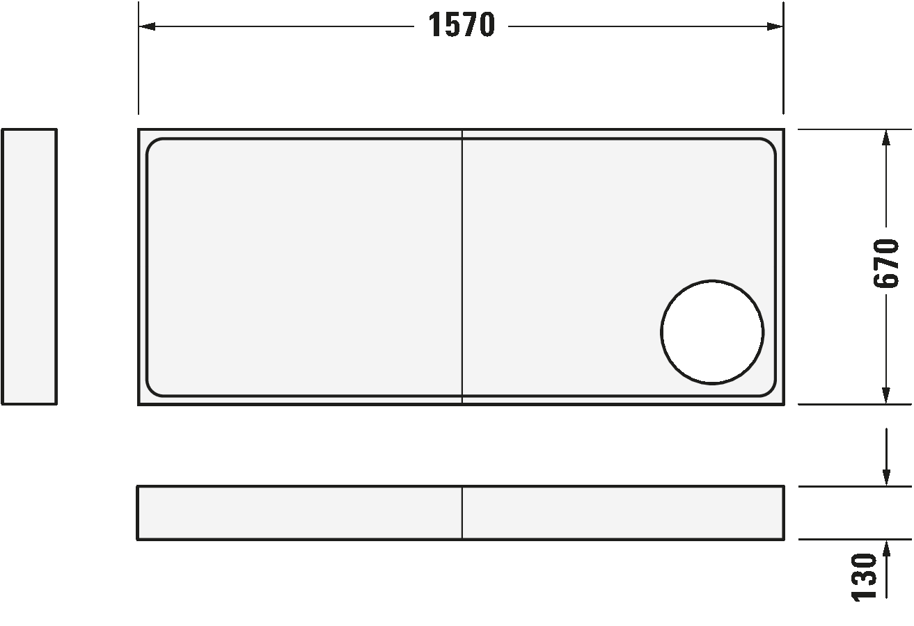 Shower tray, 720129