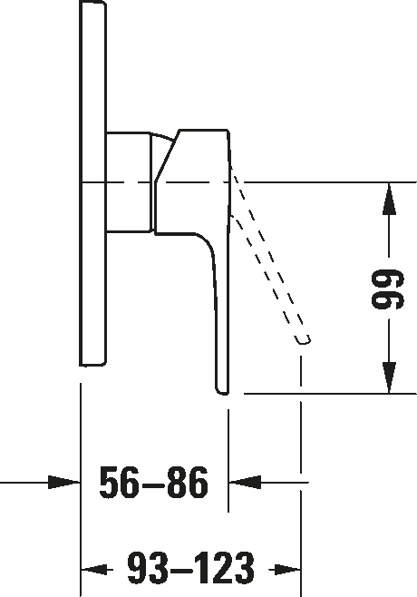 Single lever shower mixer for concealed installation, B14210010