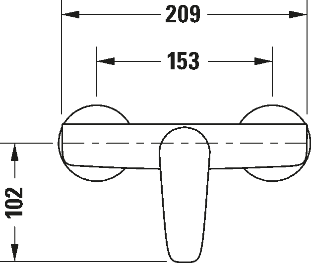 Brausemischer Aufputz Set, B14300000