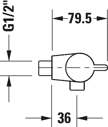 Brausethermostat Aufputz, B24220000