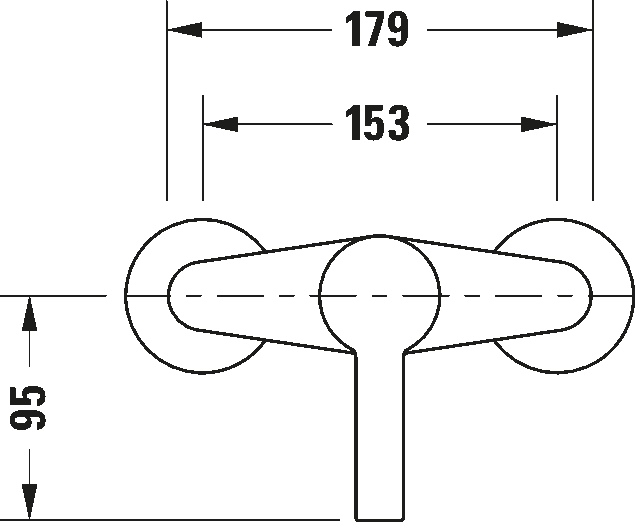 Brausemischer Aufputz Set, B24300000
