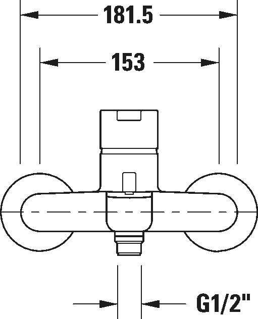 Einhebel-Wannenmischer Aufputz, B25230000