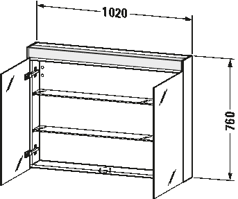 Mirror cabinet, BR7103