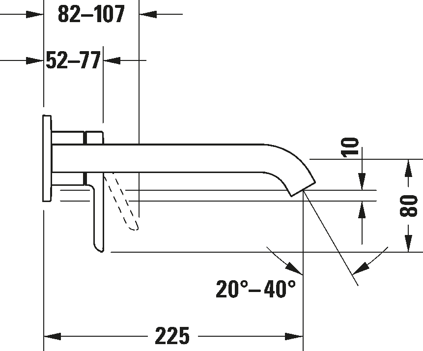 Single lever basin mixer, C11070004