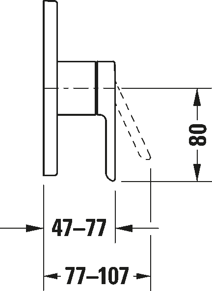 Single lever shower mixer for concealed installation, C14210009