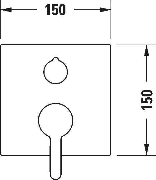 Single lever bathtub mixer for concealed installation, C15210018