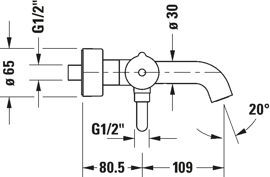 Single lever bathtub mixer for exposed installation, C15230000